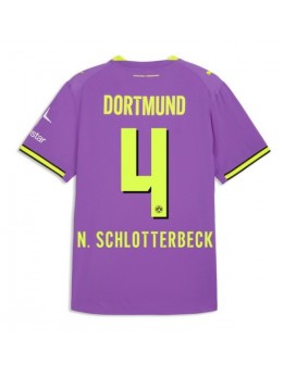 Moški Nogometna dresi replika Borussia Dortmund Nico Schlotterbeck #4 Tretji 2026-27 Kratek rokav Moški Nogometna dresi replika Borussia Dortmund Nico Schlotterbeck #4 Tretji 2026-27 Kratek rokav